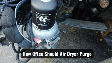 how often should air dryer purge|Dryer purging ever 30 seconds